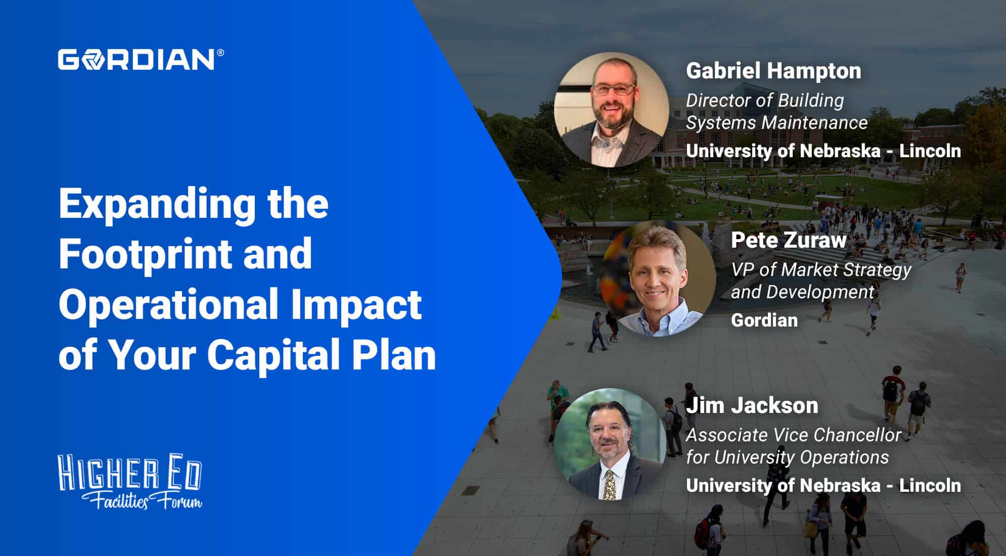 Expanding the Footprint and Operational Impact of Your Capital Plan 1