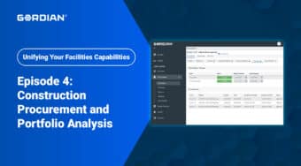 Unifying Your Facilities Capabilities Episode 4: Construction Procurement and Portfolio Analysis